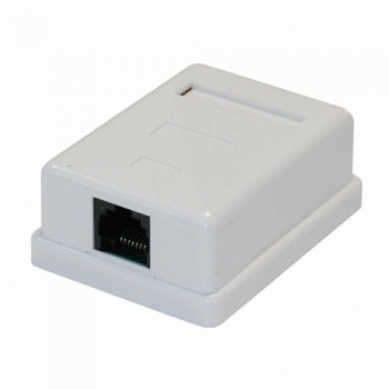 Розетка одинарная RJ-45 внешняя